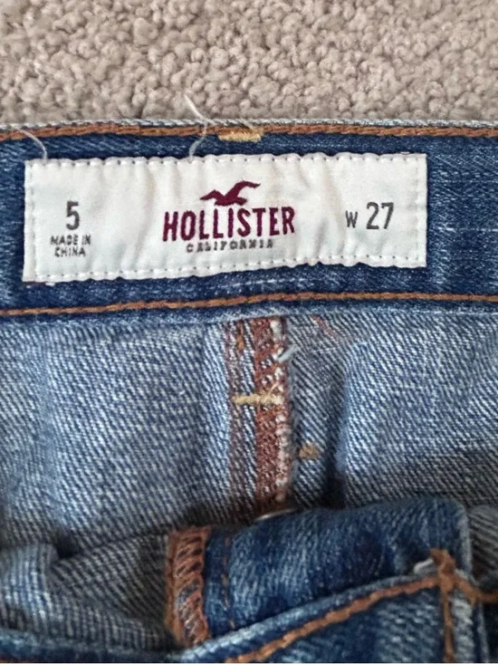 Y2K Hollister mini denim jean skirt sz 27 - Picture 2 of 7